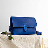Kabelky - Kožená kabelka Dori Raw (crazy blue) - 16147616_