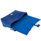 Kabelky - Kožená kabelka Dori Raw (crazy blue) - 16147622_