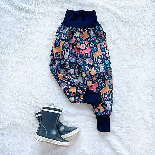 Detské oblečenie - Softshellové nohavice zvieratká prechodné (letné) - 16147289_