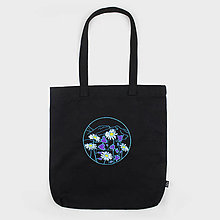 Nákupné tašky - Nákupná taška s výšivkou kvetov a hôr (Lúčne kvety a Veľká Fatra) - 16146516_