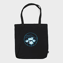 Nákupné tašky - Nákupná taška s výšivkou kvetov a hôr (Poniklec biely a Vysoké Tatry) - 16146520_