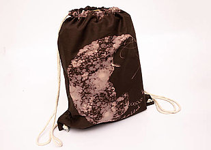 Batohy - Maľovaný ruksak (Hnedá) - 16147526_