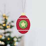Dekorácie - Vianočná ozdoba Fancy ornament - vianočná šiška (s hviezdičkou) - 16147530_