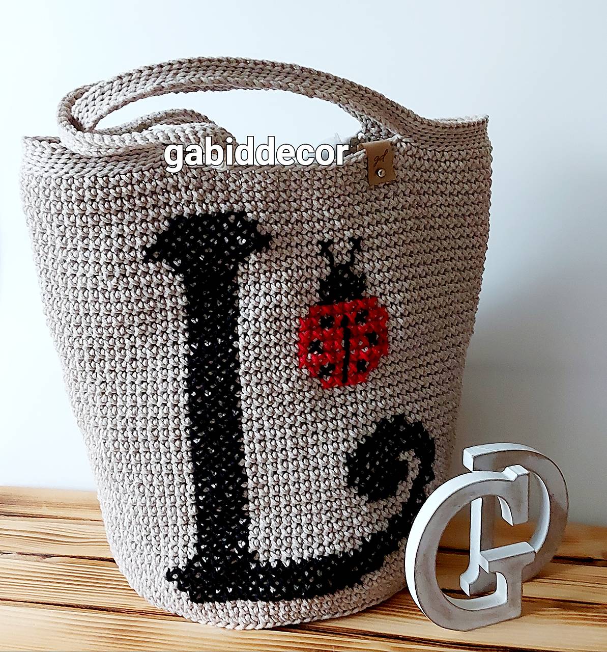 Taška/kabelka zo šnúr personalizovaná (Personalizovaná taška)