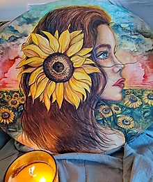 Obrazy - Sunflower girl 🌻 - 16151417_