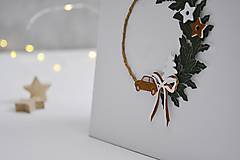 Papiernictvo - Vianočný minialbum - veniec 16,5 x 15 - 16154659_