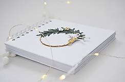 Papiernictvo - Vianočný minialbum - veniec 16,5 x 15 - 16154662_