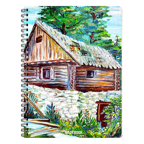 Papiernictvo - MADEBOOK špirálový zošit A5 - OBRAZ mlyn - 16153833_