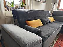 Textil - VLNIENKA  prikrývka na posteľ prehoz na gauč  VELVET acryl Black Velvet Antracit - 16153595_