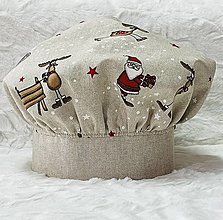 Úžitkový textil - Vianočná kuchárska čapica - 16154407_