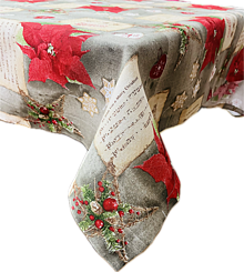 Úžitkový textil - Vianočný obrus - ruža - 16155848_