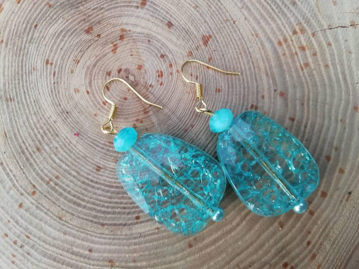 Náušnice - Náušničky z čarovnej krajiny tyrkysové  - 16154197_