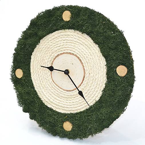 Hodiny - Nástenné machové hodiny MOSS 3 - 16153541_