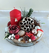 Dekorácie - vianočná dekorácia so sviečkou no.1 - 16155545_