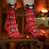 Ponožky, pančuchy, obuv - (V02) Vianoční mackovia - 16156871_
