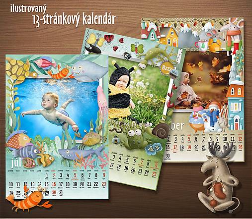  - ilustrovaný detský kalendár rôzne formáty (A4) - 16157676_