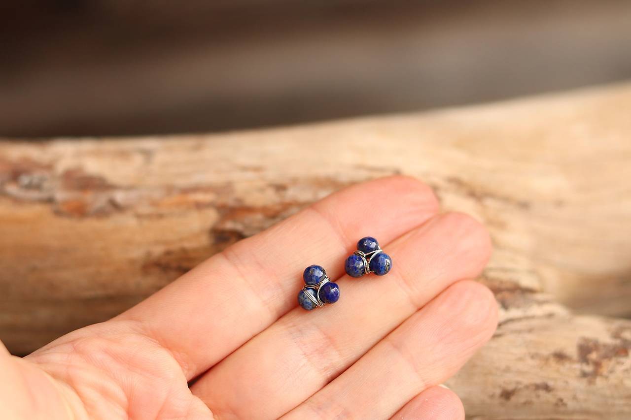 Napichovačky  - lapis lazuli