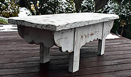 Nábytok - Vintage shabby stôl - 16160012_