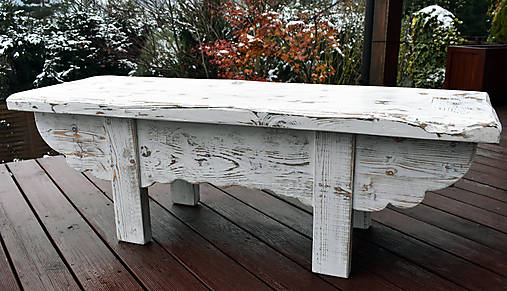 Nábytok - Vintage shabby stôl - 16160011_