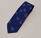 Pánske doplnky - kravata folk "modrotlač" rôzne varianty - 16162461_