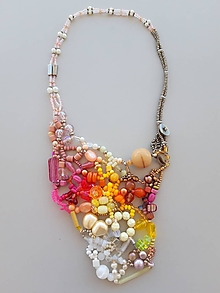 Náhrdelníky - Veselý viacfarebný náhrdelník - 16161300_