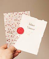 Papiernictvo - Pozdrav z ručného papiera "ľúbivé Vianoce" - 16160587_