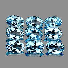 Minerály - Topas sky modry 6x4 - 16160479_