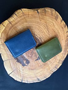 Peňaženky - Kožená peňaženka NO.1  (Zelená) - 16162979_