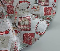 Úžitkový textil - Vianočný okrúhly obrus,,tradičné vianoce" - 16166243_