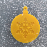 Dekorácie - Vianočná guľa zo včelieho vosku - 16166064_