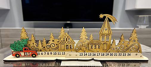 Dekorácie - Vianočný Adventný kalendár - 16167393_