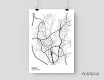 Obrazy - Mesto PREŠOV - moderný minimalistický plagát (plagát 21x29,7cm (A4)) - 16163504_