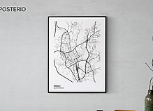 Obrazy - Mesto PREŠOV - moderný minimalistický plagát (plagát 21x29,7cm (A4)) - 16163508_