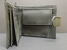 Pánske tašky - Pánska kožená peňaženka s gravírovaním:s venovaním, s textom-vlastný text/logo/iniciály  ČIERNA - 16165396_