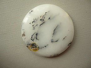 Minerály - Kabošon - dendritický opál 33 mm, č.8f - 16166846_