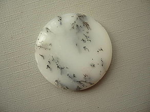 Minerály - Kabošon - dendritický opál 31 mm, č.14f - 16166863_