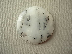 Minerály - Kabošon - dendritický opál 30 mm, č.15f - 16166872_