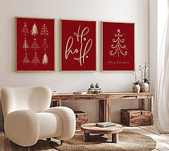 Obrazy - Vianočná dekorácia na stenu Vianočný obrázok Obraz do obývačky - 16164715_