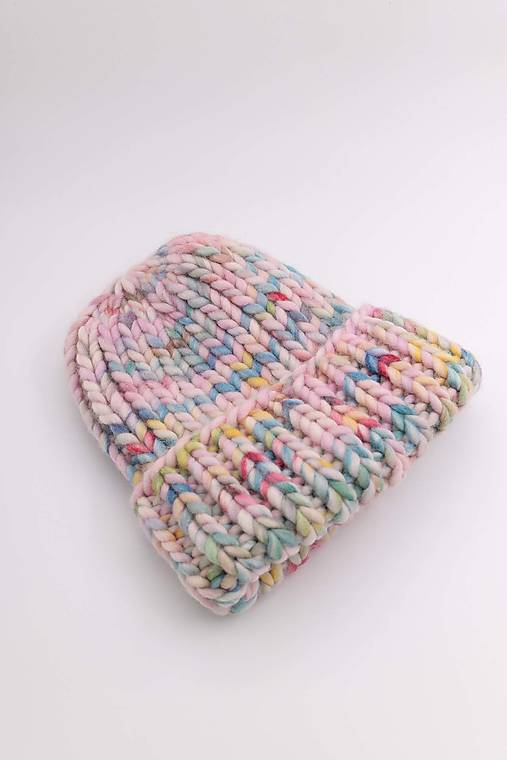 Čiapky, čelenky, klobúky - Chunky čiapka, farba Yarnicorn - 16167169_