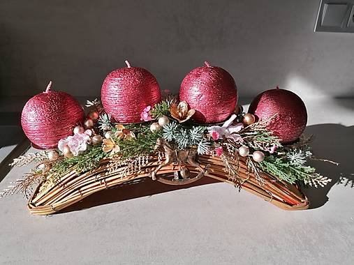 Svietidlá - adventný svietnik - 16166274_