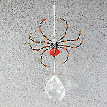 Dekorácie - Lapač slnka 3* Pavouček broušený pro Štěstí - 16169768_