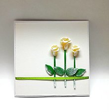 Papiernictvo - Pohľadnica ... zimné ruže - 16169491_