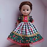 Hračky - Vianočné šaty pre bábiku Paola reina 42 cm - 16169821_