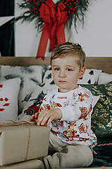 Detské súpravy - Vianočná tepláková súprava pre deti - 16170532_