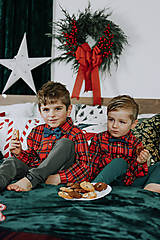 Detské oblečenie - Vianočná košeľa/body pre deti - 16170540_