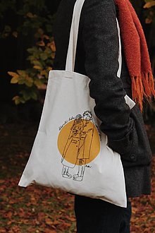 Iné tašky - Vyšívaná plátená taška - Dokonalá láska - 16168843_