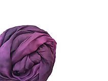 Šály a nákrčníky - "purple gradient" hodvábny šál (pléd, štóla) SKLADOM - 16168252_