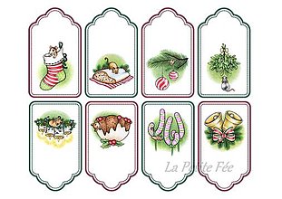 Papiernictvo - Vianočné myšky - visačky na darček (1. verzia) - 16171357_
