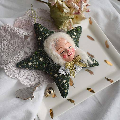 Dekorácie - Škriatok v tvare hviezdičky  - 16171787_