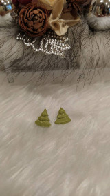 Náušnice - Vianočné náušnice - stromček - 16172501_